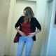A hidden camera mounted on the ceiling of a public restroom records an unsuspecting girl taking a piss and shit into a toilet. Poop sounds are heard, and finished product is clearly seen when she stands up to wipe. 720P HD. About 5.5 minutes.
